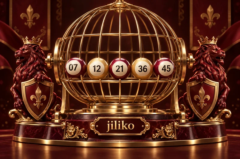 jiliko — lottery cage at sample numbered balls na 07, 12, 21, 36, 45
